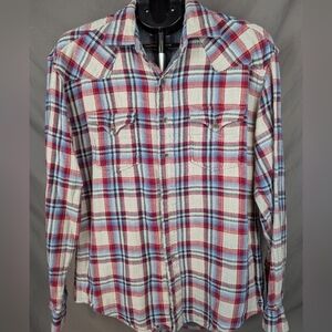 Stetson medium flannel button down with lining